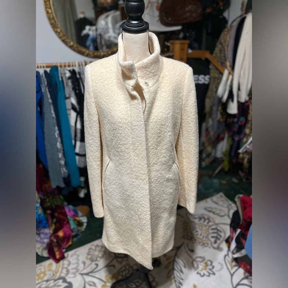 Cream dress coat